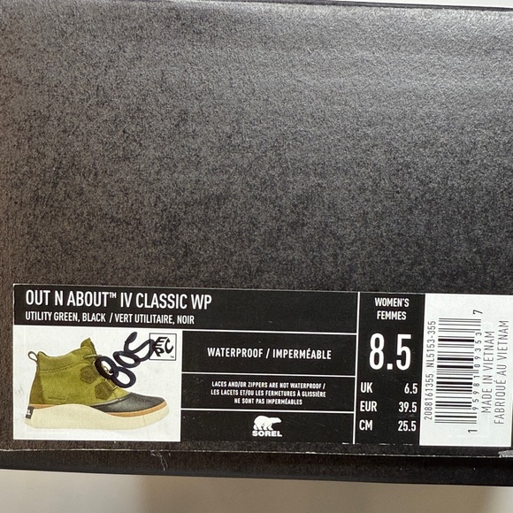 Sorel Women's Out N About IV Class Bootie- Utility Green- Size 8.5 - Picture 5 of 11
